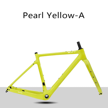 BXT Carbon Gravel Bike Frame Fully Hidden Cable Carbon Frame Fork Thru Axle Gravel Disc Brake Carbon MTB Road Bicycle Frame 27.5er
