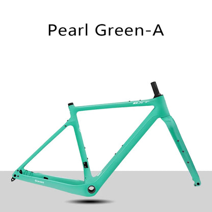 BXT Carbon Gravel Bike Frame Fully Hidden Cable Carbon Frame Fork Thru Axle Gravel Disc Brake Carbon MTB Road Bicycle Frame 27.5er
