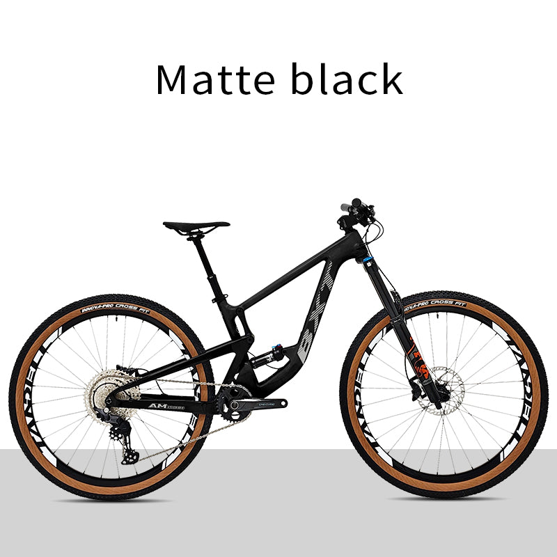 BXT Carbon Fiber 29er M6100-12S Hydraulic Disc Brake AM Full Shock Soft Tail Carbon Fiber Mountain Bike MTB With Suspension Seat Tube