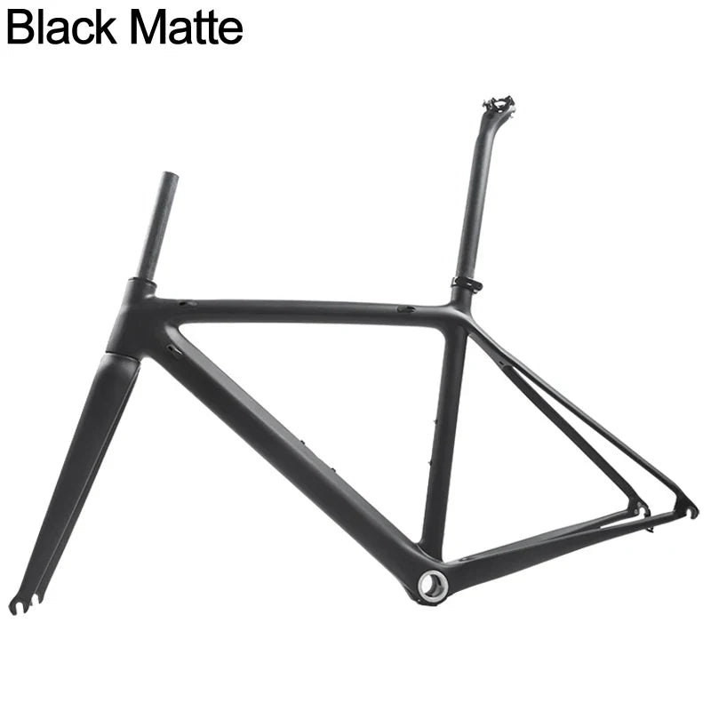 BXT NEW Carbon Ultralight Road Bike Frame Di2 Carbon Racing City Bicycle Frameset BSA V Brake Bicycle Frames 130x9mm Rear spacing