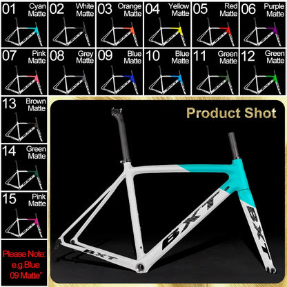 BXT NEW Carbon Ultralight Road Bike Frame Di2 Carbon Racing City Bicycle Frameset BSA V Brake Bicycle Frames 130x9mm Rear spacing