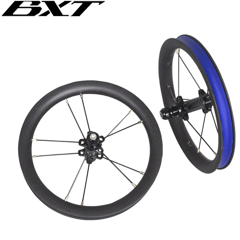BXT New 12inch wheelset Kids Bike Wheels 85*9mm/95*9mm Bicycle Carbon ...