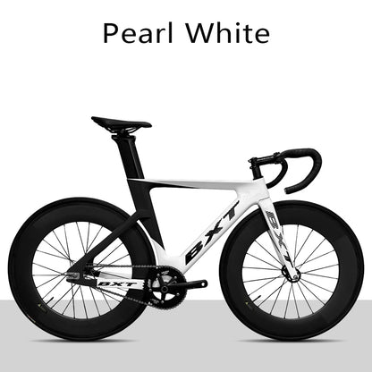 BXT Hot Selling Products Carbon Fiber Fixed Gear Track Frame Indoor Racing Complete Bike Without Brakes