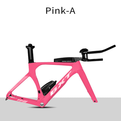 BXT Full Carbon TT Bike Frame Set, Time Trial, Road Bicycle, Disc Brake, Handlebar, Thru Axle, Racing Cycling