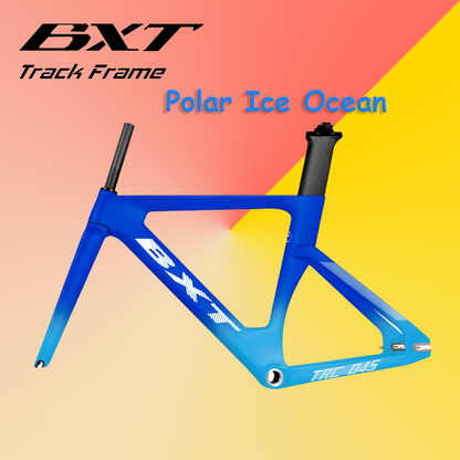 BXT Full Carbon Fiber Frame DIY Color Customization Track Frame 700C Bicycle Frame BXT-Track-045 Gear Track Racing Cycling Sports Bike DIY Bicycle Frame