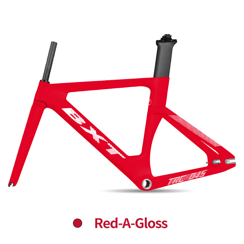 BXT-Track-045 Carbon Track Frame Carbon BSA Fiber Racing Tracking Bike Frameset Fixed Gear Bike Frame 120x9mm Rear Tail Hook Custom Color Available