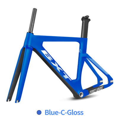 BXT Full Carbon Track Bicycle Frameset with Fork Seatpost Fixed Gear  Racing Bicycle Frame Track bike frame BXT-Track-045 700C
