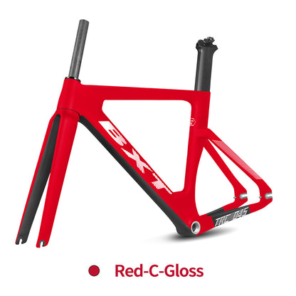 BXT Full Carbon Track Bicycle Frameset with Fork Seatpost Fixed Gear  Racing Bicycle Frame Track bike frame BXT-Track-045 700C