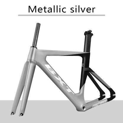 BXT-Track-045 Carbon Track Frame Carbon BSA Fiber Racing Tracking Bike Frameset Fixed Gear Bike Frame 120x9mm Rear Tail Hook Custom Color Available
