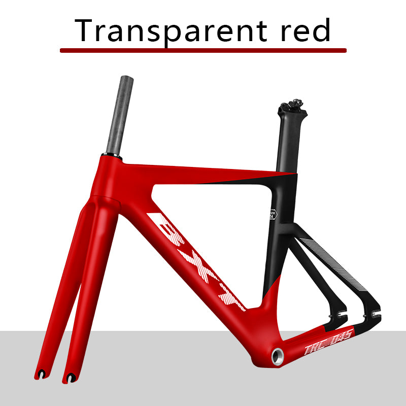 BXT-Track-045 Carbon Track Frame Carbon BSA Fiber Racing Tracking Bike Frameset Fixed Gear Bike Frame 120x9mm Rear Tail Hook Custom Color Available