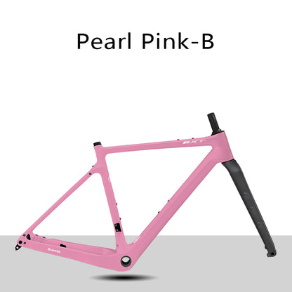 BXT Carbon Gravel Bike Frame Fully Hidden Cable Carbon Frame Fork Thru Axle Gravel Disc Brake Carbon MTB Road Bicycle Frame 27.5er