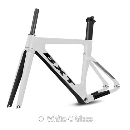 BXT Full Carbon Track Bicycle Frameset with Fork Seatpost Fixed Gear  Racing Bicycle Frame Track bike frame BXT-Track-045 700C