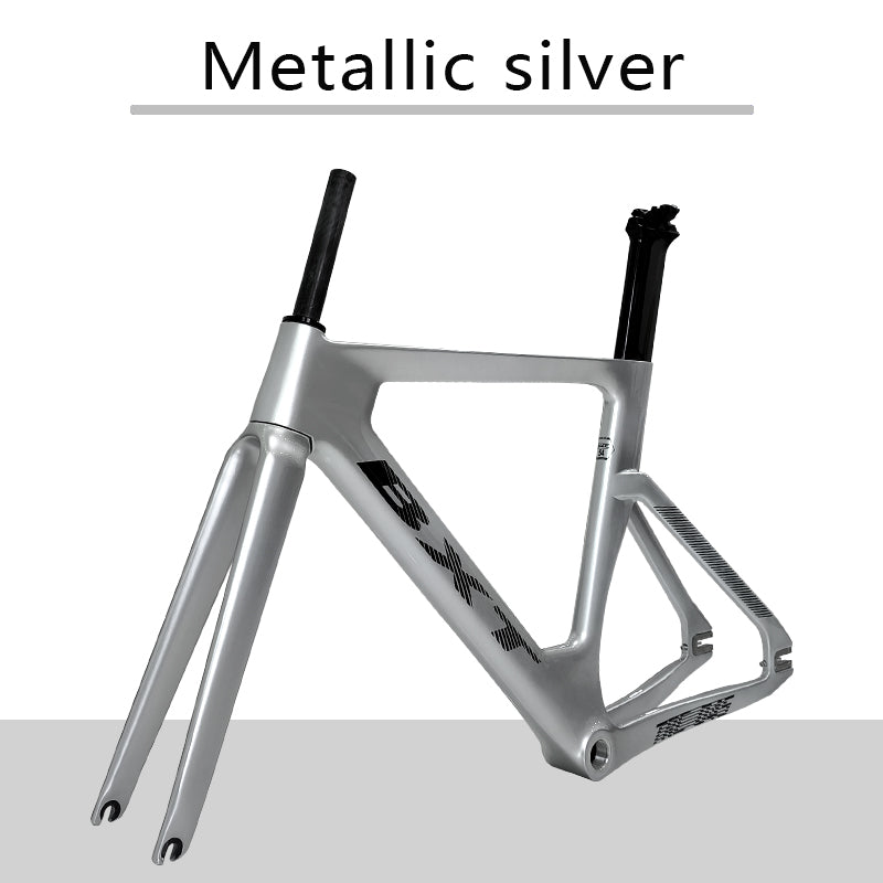 BXT-Track-045 Carbon Track Frame Carbon BSA Fiber Racing Tracking Bike Frameset Fixed Gear Bike Frame 120x9mm Rear Tail Hook Custom Color Available