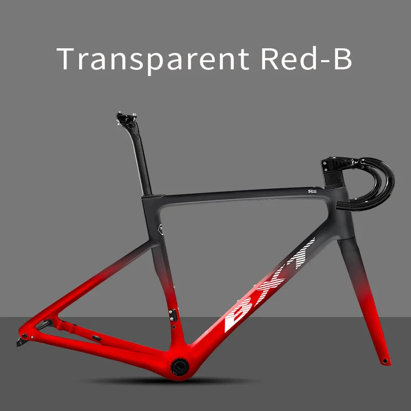 BXT Superlight Carbon Road Bike Frame, Disc Brake, T47, BSA, BXT, New, Internal Cycling Frameset, 950g, 2024