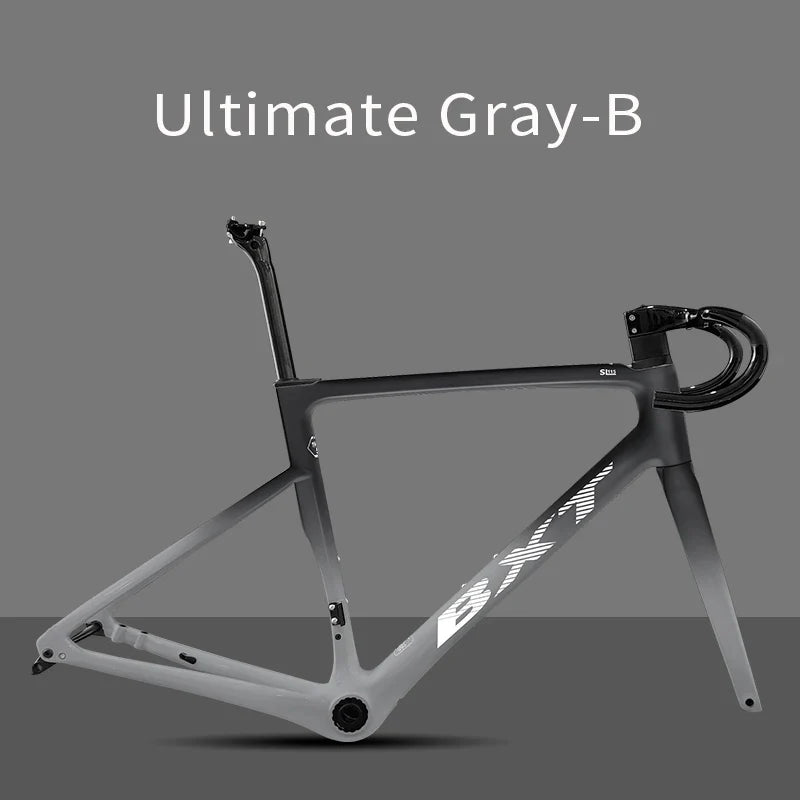 BXT Superlight Carbon Road Bike Frame, Disc Brake, T47, BSA, BXT, New, Internal Cycling Frameset, 950g, 2024