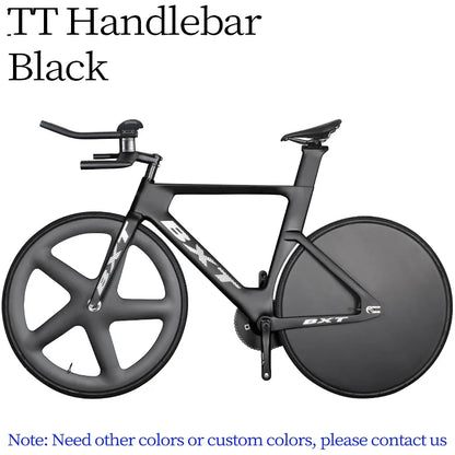 BXT Track Complete Bike Carbon Fiber Fixed Gear Bicycle 53T Single Chainring Carbon Track Bike Closed Wheel Time Trial Track Bike