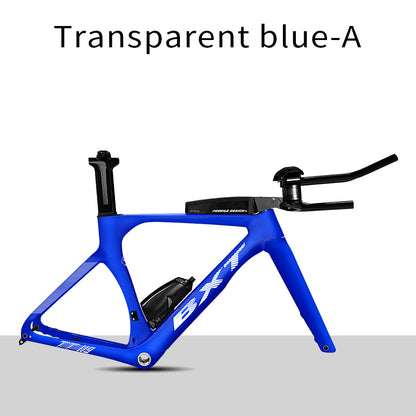 BXT Carbon TT Frameset Flat Mounted Disc Brake Bike Frames TT handblebar TT Bike Frame Racing Cycling