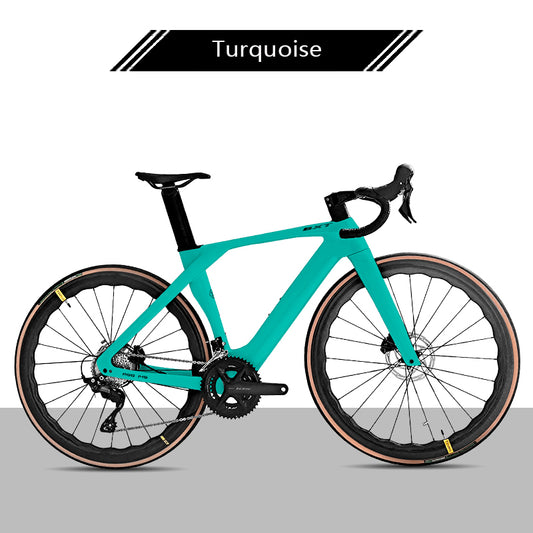 BXT Carbon Rennrad Shimano 105 R7120 Ultraleichter Straßenrahmen mit Scheibenbremse Carbon Road Bike