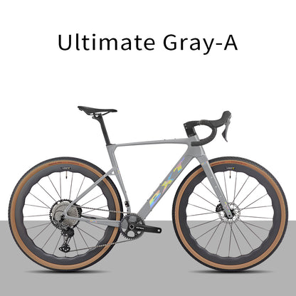 BXT New 055 Gravel Bike Full Carbon Shimano GRX820 1*12 Speed Gearset Bicycle 700*45C  All-Terrain Off-Road Bike