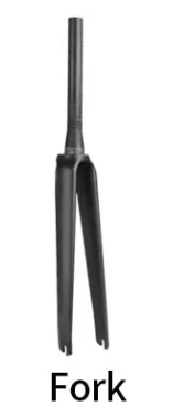 BXT Full Carbon Road Bike Fork V Brake 700C Road Bicycle Carbo Fiber Fork QR 100x9mm Tapered Tube 39.8mm Front Fork