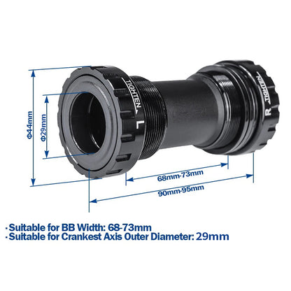 BXT Bicycle Bottom Bracket Thread Bearing T47 MTB Road Bike Aluminum Alloy BSA Parts