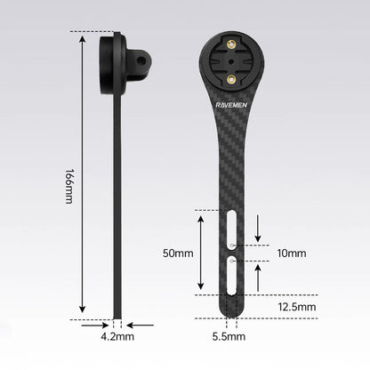 Carbon fiber integrated computer bracket/Road Integrated Handlebar Fully Hidden Cable Line Swing out Gravel Handlebar bicicleta Road Racing Bicycle Parts
