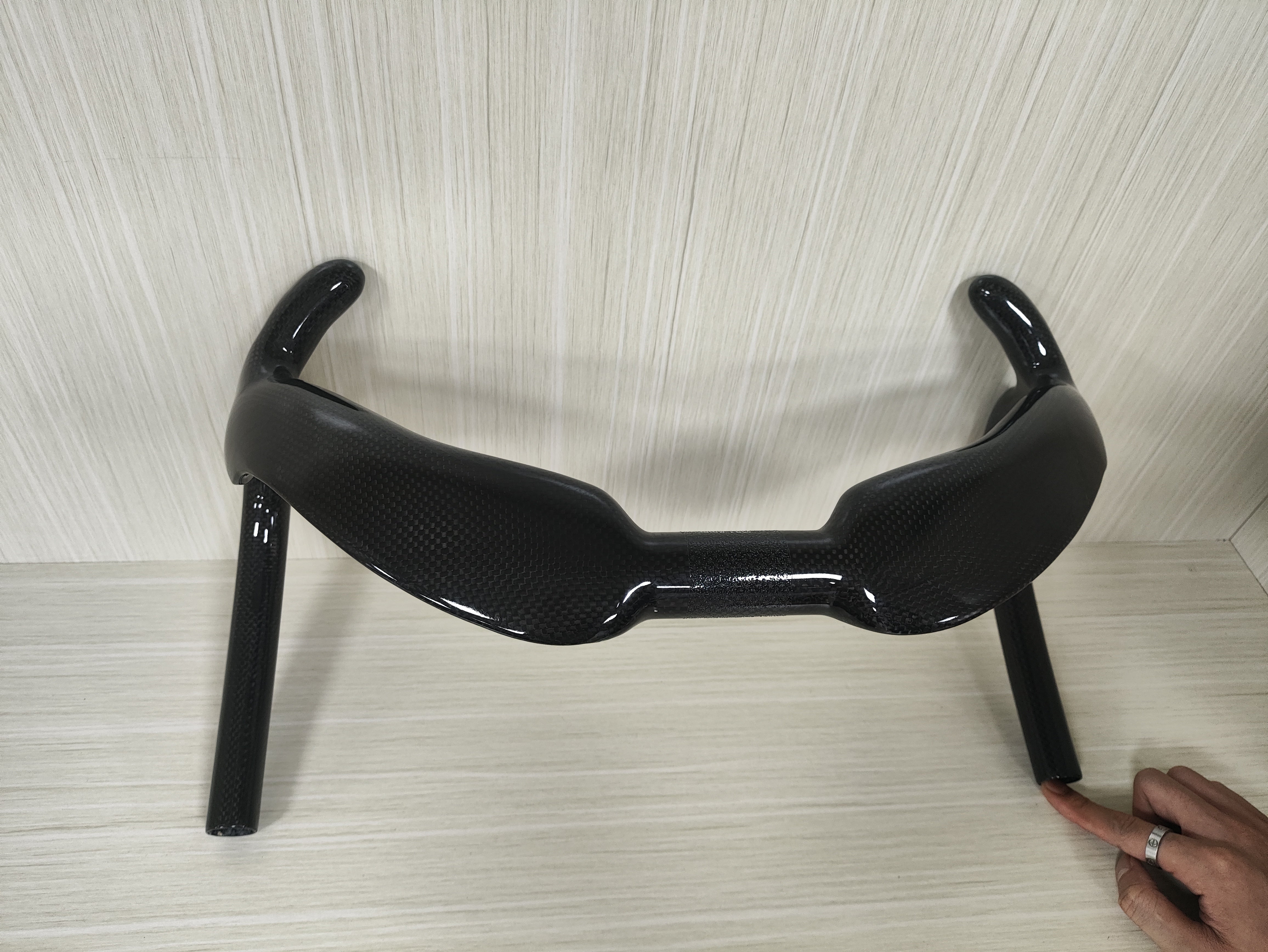 BXT Carbon Fiber Inside Road Handlebar Track Cycling Handle Sprint