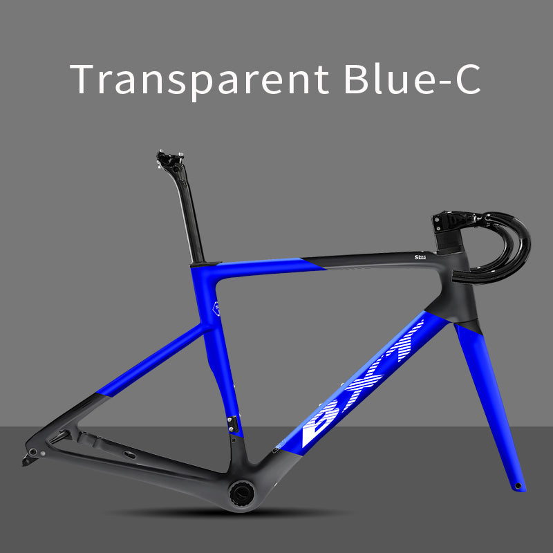 BXT Carbon Superlight 950g Carbon Road Bike Frame Disc Brake Bicycle Frameset Thru Axle Flat Mount T47 BSA Di2  bxt Bike Frame