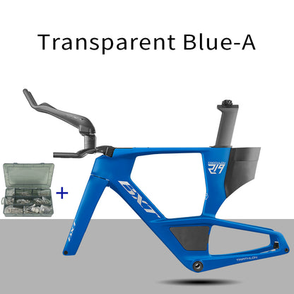 BXT 2026 Carbon T1000 BXT Disc Brake Carbon TT Bike Frame Time Trial Racing Bike Frameset with TT Handlebar Storage Case Triathlon Bicycle Frame