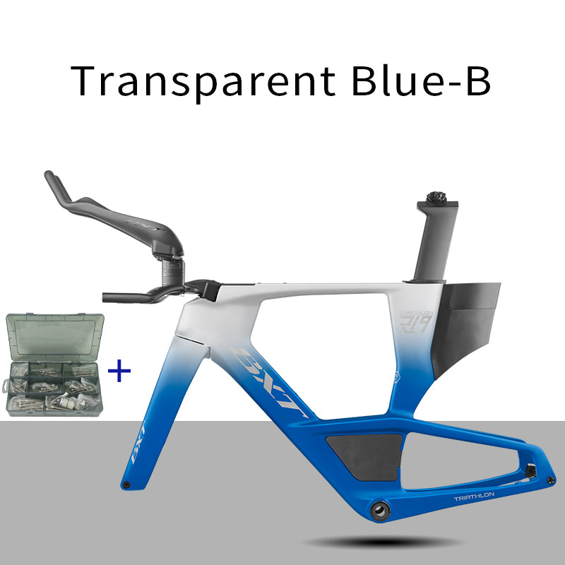 BXT 2026 Carbon T1000 BXT Disc Brake Carbon TT Bike Frame Time Trial Racing Bike Frameset with TT Handlebar Storage Case Triathlon Bicycle Frame