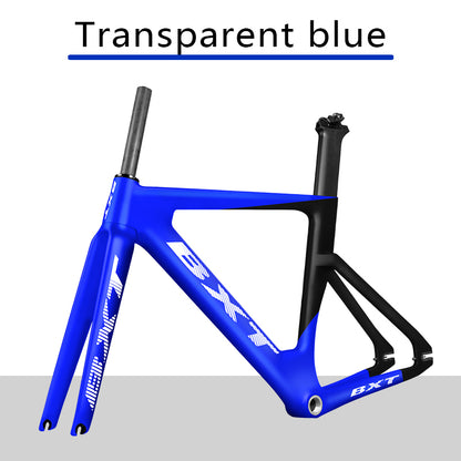 BXT Carbon Track Frame Maximum size 60cm BSA Fiber Racing Tracking bike Frameset Fixed Gear bike frame 120*9mm rear tail hook Bicycle Parts