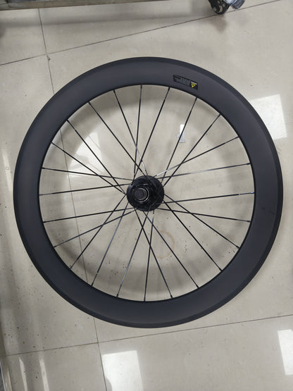 BXT 700C Carbon Road Bike Wheels Black Matte/Glossy Lightweight Full Carbon Fiber Road Bicycle Disc Brake Wheels