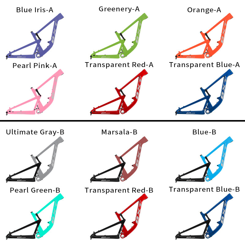 BXT All Mountain Full Suspension Carbon Frame Travel 150mm 29er Thru Axle Boost 12x148mm Carbon Full Suspension MTB Frame 29 AM  UDH Hanger