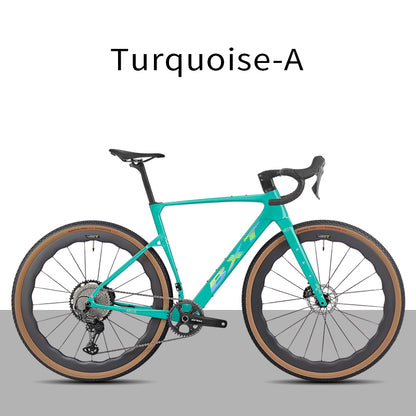 BXT New 055 Gravel Bike Full Carbon Shimano GRX820 1*12 Speed Gearset Bicycle 700*45C  All-Terrain Off-Road Bike
