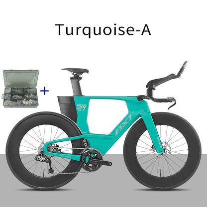 BXT 2026 New  Carbon Fiber Disc TT Bicycle Di2 Groupset Compatible Time Trial Racing Road Bike LTWOO ERX 24 Speeds