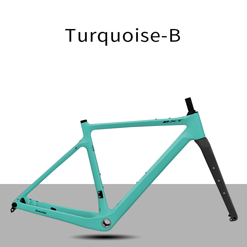 BXT New Carbon Gravel Bike Frame Disc Brake 27.5er  Fully Hidden Cable Bicycle Fantasy frameset 700C Thru Axle