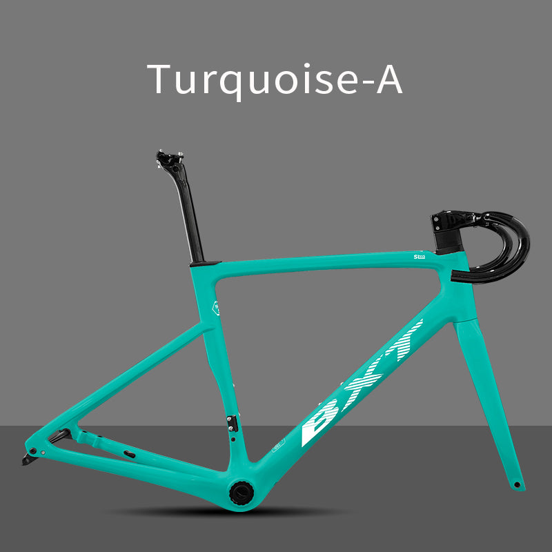 BXT-Ultralight Carbon Road Bike Frame, Flat-Mounted Disc Brake, 140mm, T47 Tire, 700Cx32C, New