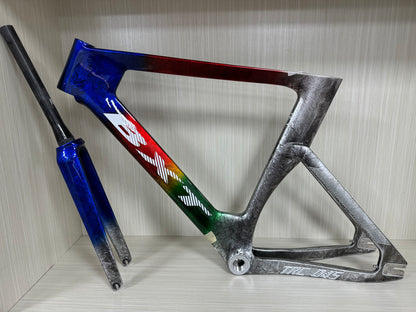 BXT carbon fiber bicycle/Color+logo customization/custom scratch-resistant and wear-resistant electroplating / mirror-plated finish / custom high-end paint finish / ice crack / chameleon