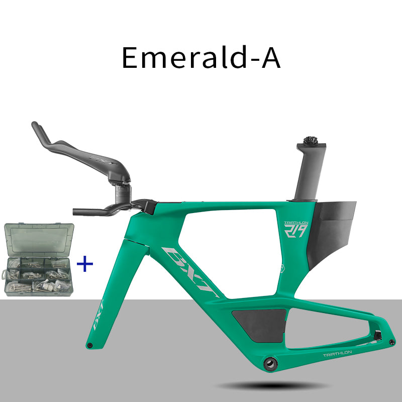 BXT 2026 Carbon T1000 BXT Disc Brake Carbon TT Bike Frame Time Trial Racing Bike Frameset with TT Handlebar Storage Case Triathlon Bicycle Frame