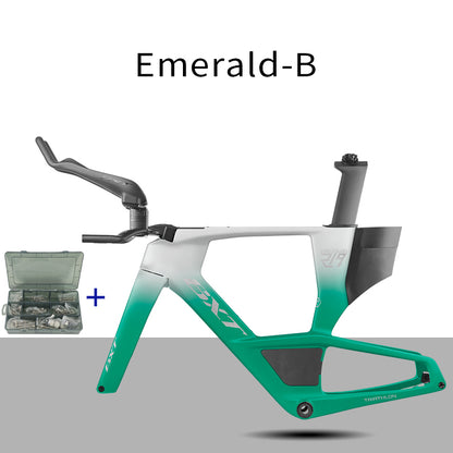 BXT 2026 Carbon T1000 BXT Disc Brake Carbon TT Bike Frame Time Trial Racing Bike Frameset with TT Handlebar Storage Case Triathlon Bicycle Frame