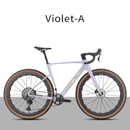 BXT New 055 Gravel Bike Full Carbon Shimano GRX820 1*12 Speed Gearset Bicycle 700*45C  All-Terrain Off-Road Bike