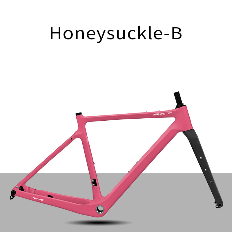 BXT New Carbon Gravel Bike Frame Disc Brake 27.5er  Fully Hidden Cable Bicycle Fantasy frameset 700C Thru Axle
