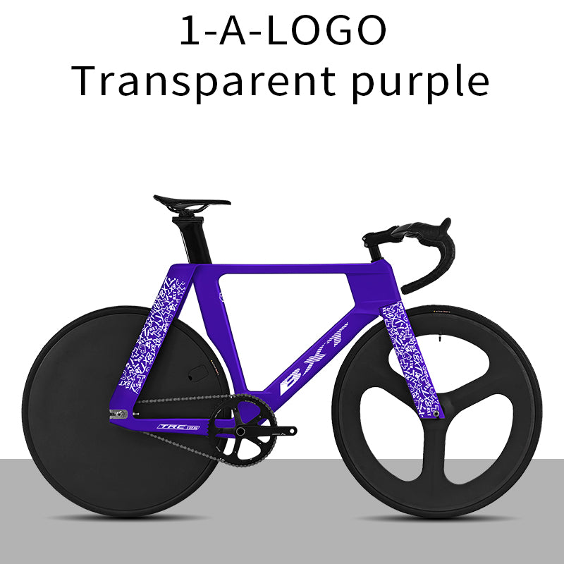 BXT-TRC-195 Track Complete Bike Carbon Fiber Fixed Gear Bicycle Single Chainring Carbon Track Bike Closed Wheel Time Trial Track Bike