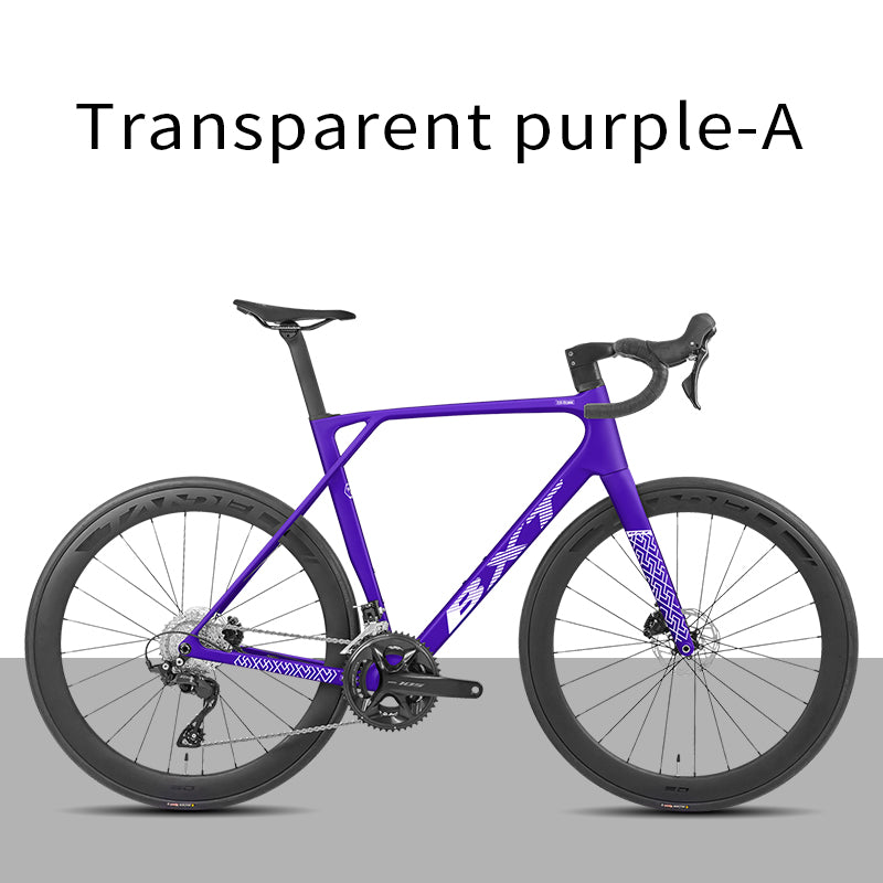 BXT New Model-155 Road Bike, Carbon Fiber Frame Fork Handlebar use Shimano 105 R7120 24Speed Shift Kit Bicycle Adult Racing Bike
