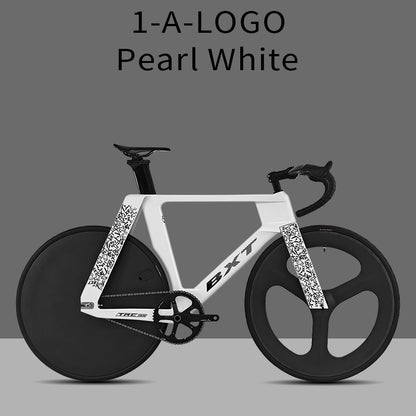 BXT-TRC-195 Track Complete Bike Carbon Fiber Fixed Gear Bicycle Single Chainring Carbon Track Bike Closed Wheel Time Trial Track Bike