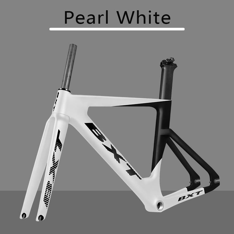 BXT Carbon Track Frame Maximum size 60cm BSA Fiber Racing Tracking bike Frameset Fixed Gear bike frame 120*9mm rear tail hook Bicycle Parts