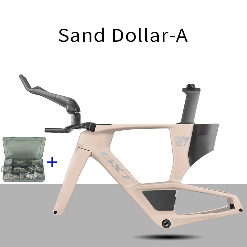 BXT 2026 Carbon T1000 BXT Disc Brake Carbon TT Bike Frame Time Trial Racing Bike Frameset with TT Handlebar Storage Case Triathlon Bicycle Frame