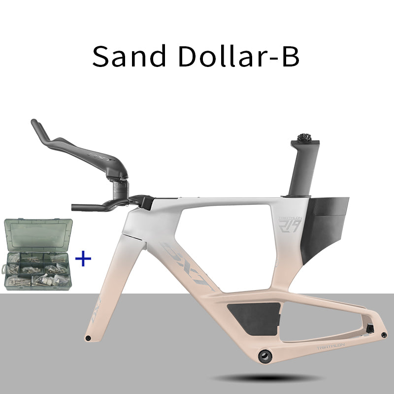 BXT 2026 Carbon T1000 BXT Disc Brake Carbon TT Bike Frame Time Trial Racing Bike Frameset with TT Handlebar Storage Case Triathlon Bicycle Frame