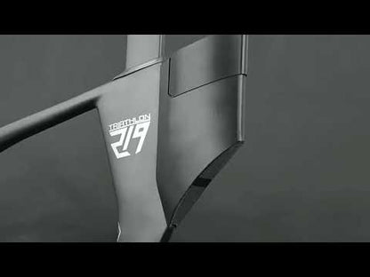 BXT 2026 New Carbon Fiber Triathlon Bike Frame Set with TT Handlebars, TT Track Aerial Handlebars, and Bicyele Disc Brakes.