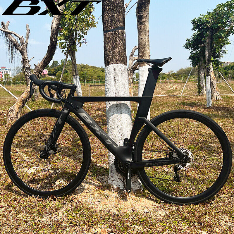 BXT Carbon Road Bike Disc Brake R7120 22-Speed Road Racing Carbon Complete Bike Carbon Wheels